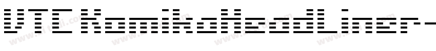 VTC KomikaHeadLiner字体转换